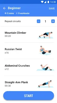 Abs Workout - 30 Day Ab Challenge android App screenshot 2